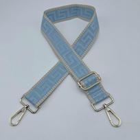 Reguliuojamas platus pečių diržas: Universalus kryžminis dirželis moteriškoms rankinėms Bright Silver Buckle