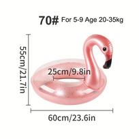 Pripučiami flamingo baseino čiuožiniai suaugusiems, Vasaros paplūdimio žaislai, Plaukimo ratas vaikams, Baseino čiuožiniai, Vamzdžiai plaukiojimui