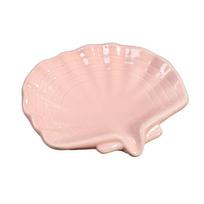 Keraminė kriauklė, kriauklė, muilinė, muilo indas, muilo džiovinimo stovas, praktiškas drenažo stovas, vonia Pink Shell