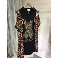 YYFS Women's Fashion Casual Summer Spring Leopard Print 1/2 Sleeves O-Neck Blouses & Shirts XXXXL juoda