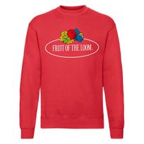 Fruit of the Loom vyriškas džemperis su vintažiniu logotipu S raudona