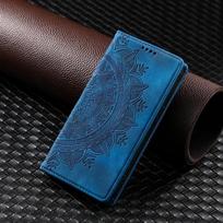 Magnetinis dėklas Motorola Moto G53 G13 G73 G23 G32 G22 G52 G72 G42 G62 G51 G71 5G G31 G41 telefonui, Mandala odinis atverčiamas dėklas for Moto G13 mėlyna
