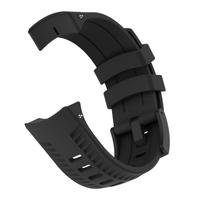 Sportinis silikoninis 24MM dirželis-apyrankė Suunto 9/9 Brao/Spartan Sport Wrist HR Baro/sport baro Apyrankės Pakeitimas Laikrodžio dirželis juoda