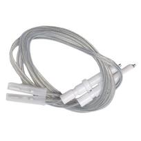 2 vnt. 35/40/45 mm dujinės viryklės atsarginis uždegimo elektrodas, žvakė su 900 mm laidu, keramikinis kaištis daugeliui prekės ženklų dujinių viryklių 35mm