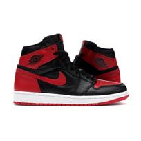 Air Jordan 1 Retro High OG NRG Homage to Home Unisex sportbačiai Juodi juodi baltos-universitetinės raudonos 861428-061 37.5