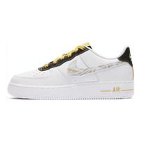 Nike Air Force 1 07 LV8 GS Auksinės grandinėlės Zebriniai raštai Vaikų sportbačiai Balti Saturno-Auksiniai Juodi DH5480-100 36 white