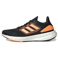 Adidas PureBoost 22 Juodi Rūgštinės Oranžinės Spalvos Vyriški Sportbačiai Pagrindinės Juodos Spalvos Raudoni Naudoti HQ8586 43⅓