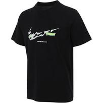 Nike Sporto Gyvenimo Būdo Kolekcija SS25 Prekės Ženklas Kvėpuojantis Apvalus Kaklas Madingi Trumpomis Rankovėmis Marškinėliai Vyriški Marškinėliai Juodi HJ3685-010 2XL