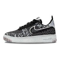 Nike Air Force 1 Flyknit NN Audinys Perdirbamas Lengvas Klasikinis Patvarus Žemi Vaikų Sportbačiai Juodi Balti Vaikų Sportbačiai DM1060-001 35.5