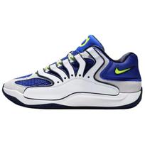 Nike KD 18 universalūs patogūs neslystantys ilgaamžiai žemi krepšinio bateliai vyriškas sportbačio modelis Balti Mėlyni HV1991-400 40.5