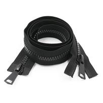 Nr. 8 Ir Ne. 15 Plunksninio Striukės Užtrauktukas Dervinis Dvigalvis Ilgos Aprangos Striukės Dvigubo Atidarymo Dvipusis Užtrauktuko Slankiklis Black 60cm * No. 8