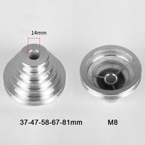 Aliuminio skriemulys stalinėms gręžimo staklėms 14 mm A tipo sinchroninis diržas 14mm