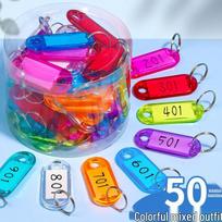 Nekilnojamojo turto raktų žymeklis & Raktų pakabukas žymeklis Multicolor Soft Tag Bag (50 pcs)