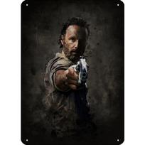 Metalinis skardinis plakatas The Walking Dead filmas Metalinis ženklas Plokštelė Plakatas Barui Klubui Sienų dekoras Retro Namams Vintažinė sieninė plokštelė Pakabukas 30x40cm(11.8x15.7inch)
