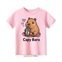 Miela kapibara Žavingi Kawaii vaikiški drabužiai Šilti megztiniai ir džemperiai lauko sportui rudenį ir žiemą mergaitėms ir berniukams 140