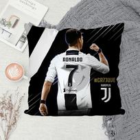 1 vnt. CR7 Cristiano Ronaldo Pagalvės užvalkalas Sofa Dekoratyvinis Namų Dvipusis Spausdinimas Trumpas Pliušas Mielas Pagalvės Užvalkalas 16x16Inch