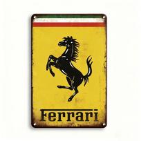 Automobilis Motociklas Retro Skardos Tapyba Baras Kavinė Rankdarbių Dekoracija Kūrybinga Namų Sienų Dekoras Plakatas Ferrari 488 F8 20x30cm（7.8x11.8inch）