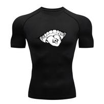 Treniruočių Fitneso Sportiniai Marškinėliai Vyriški Kompresiniai Marškinėliai Anime Jujutsu Kaisen Tight Sporto Salės Marškinėliai Fitneso Elastingi Viršutiniai Drabužiai Tee S