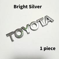 Toyota 2026 Nauji ratlankių gaubteliai 3D juodi Sidabriniai Automobilio bagažinės galinės lipduko emblemos ženkleliai Apdaila Toyota Corol Automobilio lipdukas 11.5 X 2 CM