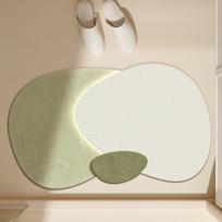 Quick-Dry Diatomaceous Earth Bathroom Mat - Water-Absorbing, Easy-Clean Foot Mat for Toilets 40x60 cm