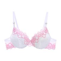 Artdewred Sexy Brassiere siuvinėtas apatinis trikotažas ABC taurė Naujos geros kokybės moteriškos liemenėlės Push Up nėriniuotos liemenėlės 34B balta