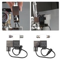 DC 12V Uscita elettrovalvola Acquario Sistema di CO2 Regolatore Valvola double head-US plug