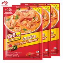 Ajinomoto RosDee meniu, Thai Tom Yum Creamy, Viso skonio viename, 60 g 1 vnt / 3 vnt / 10 vnt - Thai 60 g x 3 pcs