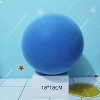 18CM Tylus Kamuolys Kūdikiui Lauko Žaislas Kietas Kempinis Minkštas Elastingas Kamuolys Vaikų Vidaus Sportas Triukšmo Mažinimo Kamuolys Vystomieji Žaidimai mėlyna