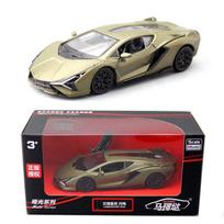 1/36 mastelio Lamborghini Sián FKP37 liejimo automobilio modelis, cinko lydinio žaislinis automobilis vaikams, traukiamos transporto priemonės Žaislinis automobilis mažiems vaikams, berniukams, mergaitėms, dovana 1/36-size:12.3*5.6*2.8cm tamsiai žalia spalva