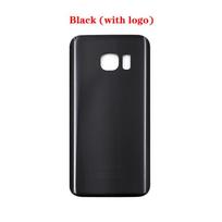 Galinis  Samsung Galaxy S7 Edge G935 Baterija  Galinių durelių stiklinis korpusas  su kamera Black no lens