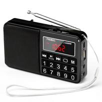 Skaitmeninis nešiojamas radijo AM SW Super Bass stereo FM radijo garsiakalbis su TF USB AUX užrakto mygtuku įkraunama baterija juoda