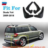 4 VNT. 2009-2018 M. AUTOMOBILIO Purvasaugiai Skoda Yeti Purvasaugio Sparnai Purvasaugio Apsauga Purvo Atmušėjai Purvasaugiai Priedai Auto tamsiai pilka spalva