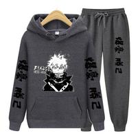 Moterų ilgomis rankovėmis 2 dalių rinkinys Japoniškas anime My Hero Academia Katsuki Bakugo Megztinis megztinis Unisex drabužių gobtuvas S