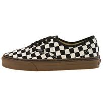 Vans Authentic Checkerboard - Black Gum Unisex Sneakers White VN0004MKIBB 36