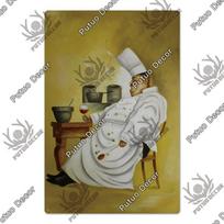 Putuo Decor Šefas Metalinis Tapyba Retro Skardos Ženklas Virėjas Virtuvė Vintažinis Sienų Dekoras Restoranas Diner Bistro 7.8x11.8inch