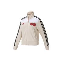 Adidas 40th Anniversary Volleyball Champion Commemorative Sports Casual Zip-Up Long Sleeve Jacket Women Outerwear Off-White HT9382 XL white