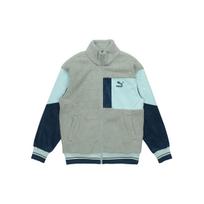 Puma Retro Sherpa Collage Sports Jacket with Logo Men Jacket Emerald 534678-79 M