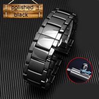 Keraminė 22 mm apyrankė skirta AR1507 AR1508 AR1509 laikrodžio apyrankė Samsung Galaxy laikrodžiui S3 gear 46 mm huawei laikrodžio apyrankių dirželiai 22mm