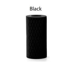 Dumbbell Thick Bar Handles Pull Up Weightlifting Support Silicon Anti-Slip Protect Pad Body Building Fitness Equipment YD20-black 1pcs