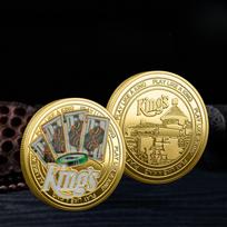 Iššūkis monetoms karaliaus proginės monetos Las Vegaso pokerio žetonai Laimingų kortelių turėtojų kolekcijos monetos