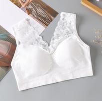 Seksualios liemenėlės moterims Didelio dydžio Moterys Gather Lace Bralette Liemenėlė Seksualus nėriniuotas apatinis trikotažas Liemenėlė Sexy 2XL