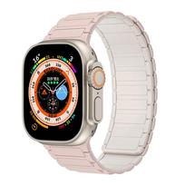 Magnetinė sportinė apyrankė skirta Apple Watch Ultra 2 49mm 45mm 44mm 42mm 38 40 41mm silikoninis dirželis, skirtas IWatch Series Ultra 2 9 8 7 6 5 4 38mm 40mm 41mm
