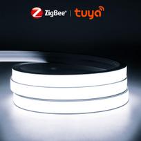 Smart ZigBee 3.0 USB 5V COB LED juostelė neoninė šviesa Darbas su Tuya HUB Bridge Echo Plus APP/Alexa Voice Control Ambiance TV lemputės 1m
