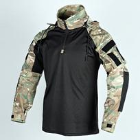 Shirts Multicam T Shirt Hooded Men Shirt Airsoft Paintball Camping Clothing XXXL