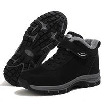 TUINANLE Couple Snow Boots Juodi batai moterims Žieminiai pliušiniai šilti batai su platforma Neslystantys vyriški laipiojimo batai 41 juoda