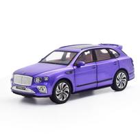 1/24 Bentley Bentayga SUV Lydinio Prabangaus Automobilio Modelis Diecast Metaliniai Transporto Priemonių Automobilio Modelio Simuliacija Garsas ir Šviesa Kolekcija Vaikų Žaislas Dovana violetinė