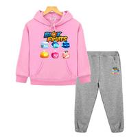 Naujas žaidimas Blox Fruits anime gobtuvas berniukui mergaitei su gobtuvu Rinkiniai megztinis Kawaii Striukė Fleece megztinis sportinė apranga vaikiški boutique drabužiai 130