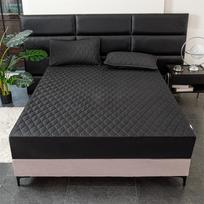 Vandeniui atspari laminuota medvilnė lovos kepuraitė vystyklų paklodė Simmons čiužinio apsauga neslystantis dulkių lovos užvalkalas 48x74cm/2 Pcs juoda
