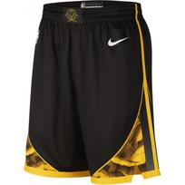 Nike NBA Golden State Warriors City Edition Color Block Logo Print Straight Leg Basketball Shorts Men shorts Black DO9657-010 S