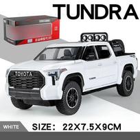 Didelis 1/24 Toyota Tundra SUV modelis Automobilis Lydinio Miniatiūrinis Metalinis Automobilis Visureigis Kolekcija Garsas Šviesa Vaikų Žaislas Vaikams balta